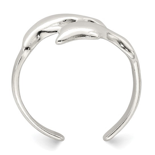 Sterling Silver Dolphin Toe Ring