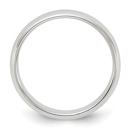 Sterling Silver 4mm Half Round Wedding Band