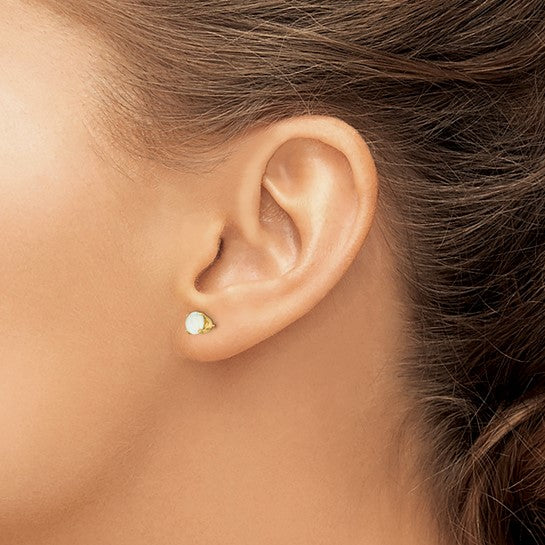 14K October/Opal Earring