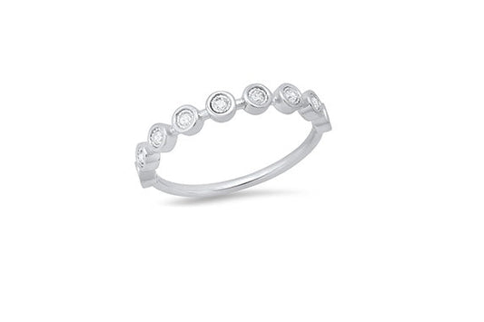 10K White Gold Diamond Ring