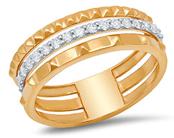 10K Yellow Gold Triple Stack Ring