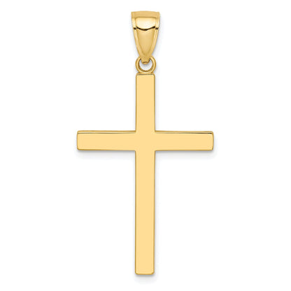 10k Polished Cross Pendant