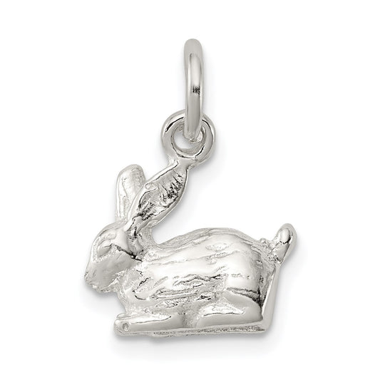 Sterling Silver 3-D Rabbit Charm