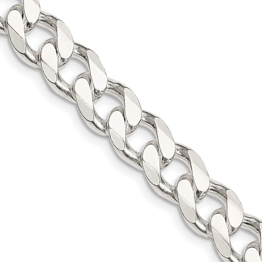 Sterling Silver 9mm Curb Chain